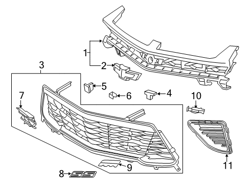 2018 Chevy Camaro Nameplate, Red Diagram for 92225495