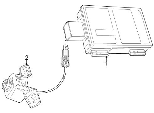 2024 Cadillac XT4 Electrical Components - Front Bumper Diagram