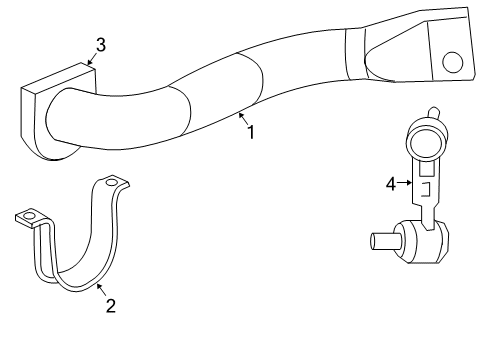 2005 Chevy SSR Front Suspension Components, Lower Control Arm, Upper Control Arm, Stabilizer Bar Diagram