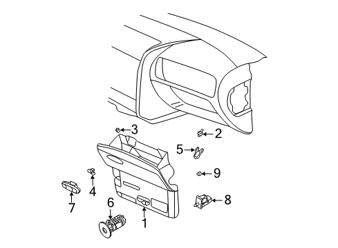 2005 Chevy Trailblazer Glove Box Diagram