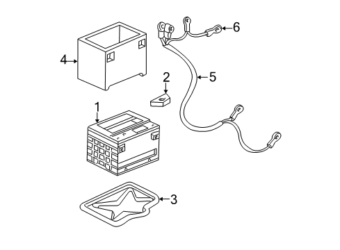 1998 Buick Regal Battery Cable Diagram for 12157012