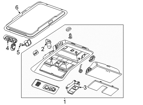 2012 Chevy Captiva Sport Overhead Console Diagram