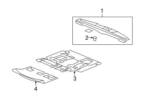 2011 Buick Enclave Interior Trim - Rear Body Diagram