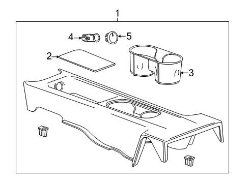 2014 Chevy Volt Rear Console Diagram