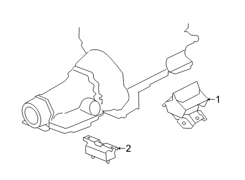 2017 Chevy Silverado 3500 HD Engine & Trans Mounting Diagram