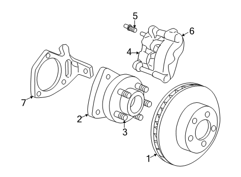 2002 Buick Century Front Brakes Diagram