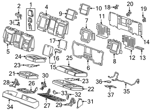 2020 Chevy Silverado 2500 HD Heated Seats Diagram