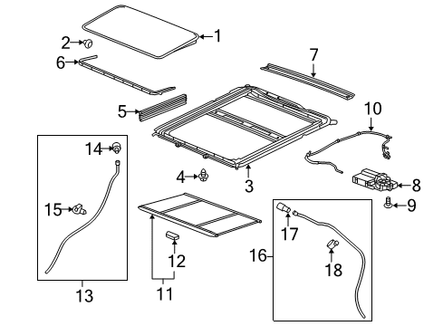 2010 GMC Terrain Sunroof Diagram