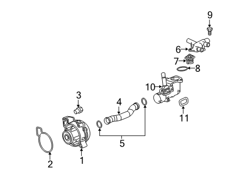 2006 Saturn Ion Cooling System, Radiator, Water Pump, Cooling Fan Diagram
