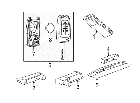 2015 Buick Verano Keyless Entry Components Diagram