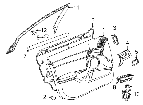 2013 Chevy Caprice Front Door Diagram