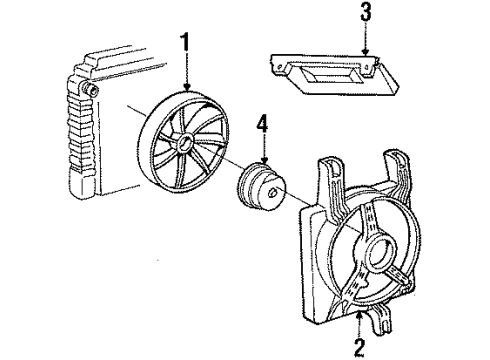 1985 Oldsmobile Firenza Cooling System, Radiator, Water Pump, Cooling Fan Diagram
