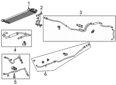 2016 Cadillac CTS Trans Oil Cooler Diagram