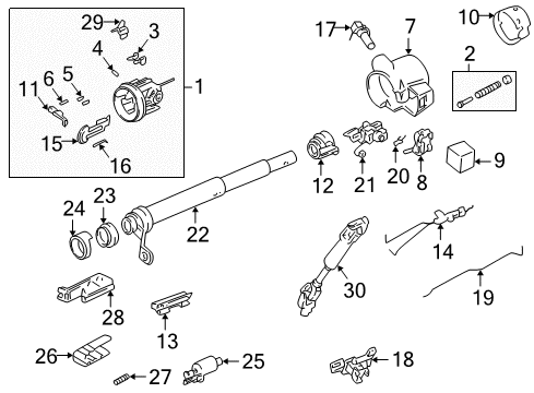 1995 Chevy Astro Ignition Lock Diagram