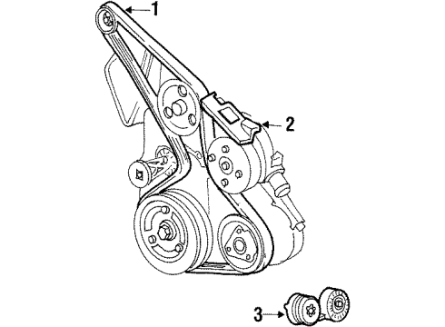 1996 Chevy Lumina Belts & Pulleys Diagram