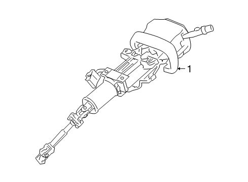 2007 Buick LaCrosse Steering Column Diagram for 25999436