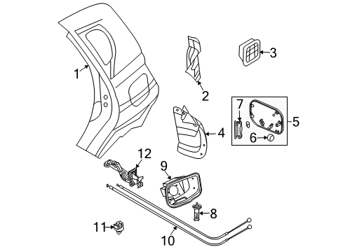 2006 Chevy Aveo Fuel Door Diagram
