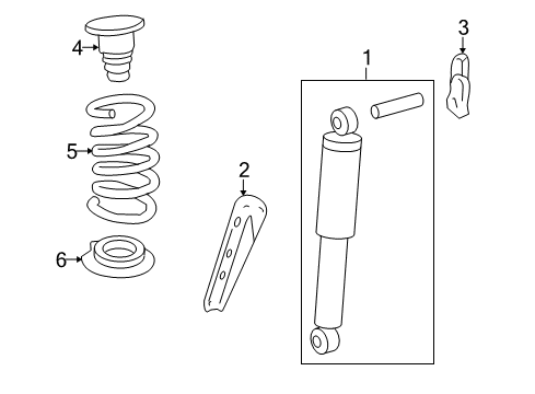 2011 Buick Enclave Shocks & Components - Rear Diagram