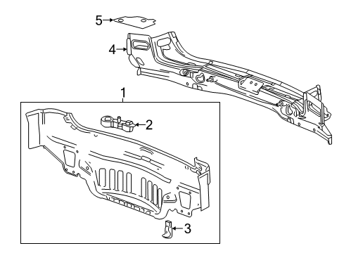 2018 Buick Enclave Rear Body Diagram