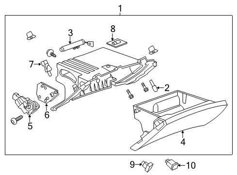 2017 Chevy Corvette Glove Box Diagram