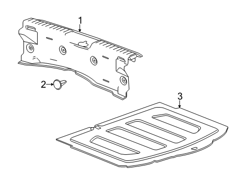 2014 Chevy Sonic Interior Trim - Rear Body Diagram