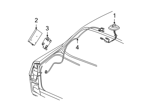 2005 Buick LeSabre Antenna & Radio Diagram