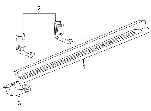 2012 GMC Yukon Running Board Diagram