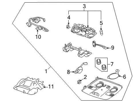 2011 Buick Enclave Overhead Console Diagram