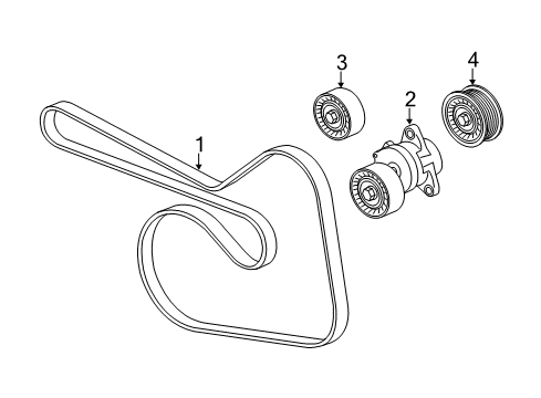 2015 Chevy Cruze Serpentine Belt Diagram for 55565302