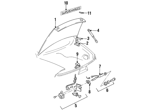 1997 Buick Riviera Trunk Diagram