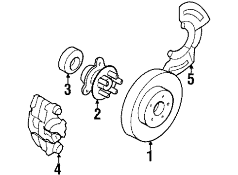 1987 Cadillac Eldorado Front Brakes Diagram