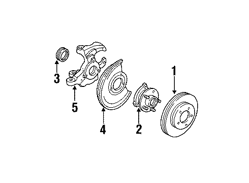 1992 GMC Typhoon Front Brakes Diagram