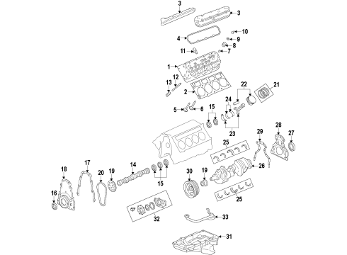 2017 Chevy Corvette Engine Parts, Mounts, Cylinder Head & Valves, Camshaft & Timing, Oil Pan, Oil Pump, Crankshaft & Bearings, Pistons, Rings & Bearings, Variable Valve Timing Diagram