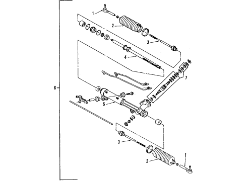 2004 Cadillac DeVille P/S Pump & Hoses, Steering Gear & Linkage Diagram