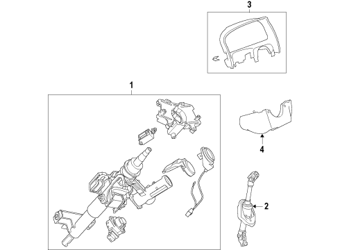 2012 Chevy Captiva Sport Steering Column, Steering Wheel Diagram
