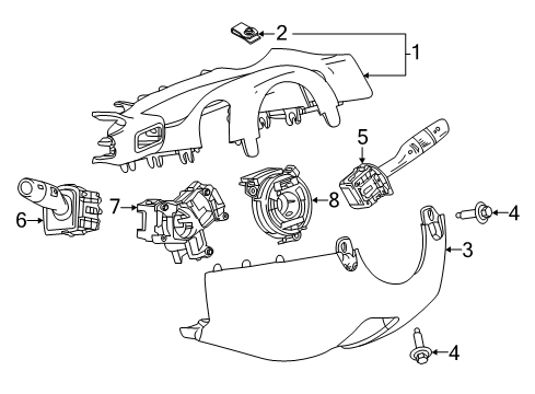 2018 Buick Regal Sportback Switches Diagram