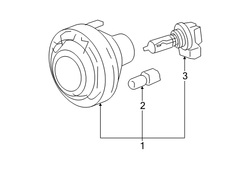2007 Buick LaCrosse Bulbs Diagram