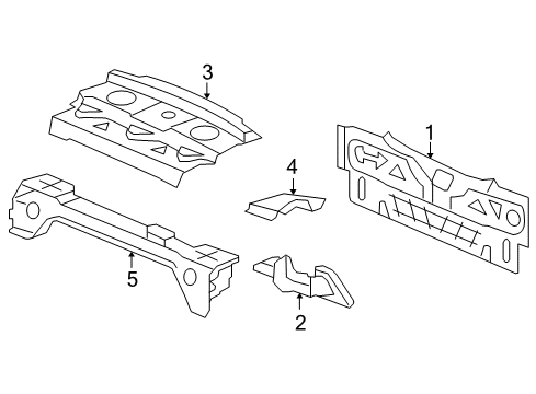 2009 Saturn Aura Rear Body Diagram