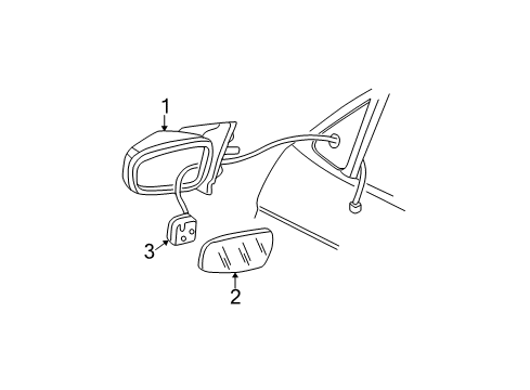 2002 Buick Century Outside Mirrors Diagram