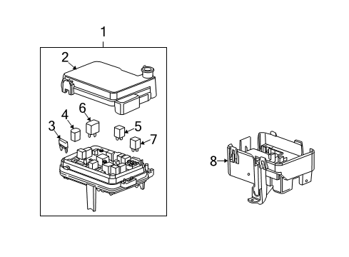 2017 Chevy Equinox Fuse Box Diagram for 84080470