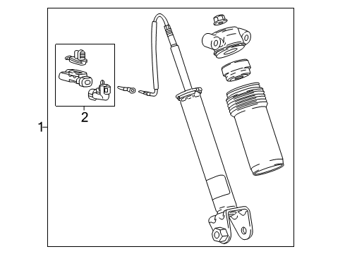 2017 Chevy Corvette Shocks & Components - Rear Diagram