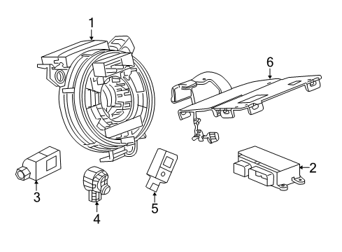 2018 Buick Regal Sportback Air Bag Components Diagram