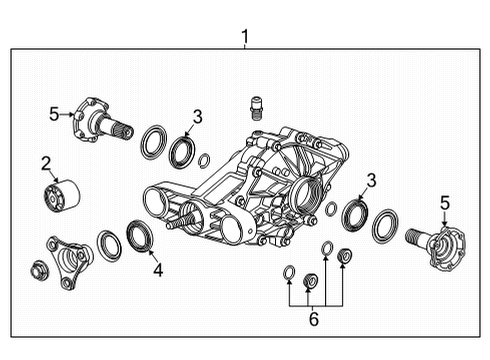 2022 Cadillac CT4 Axle & Differential - Rear Diagram