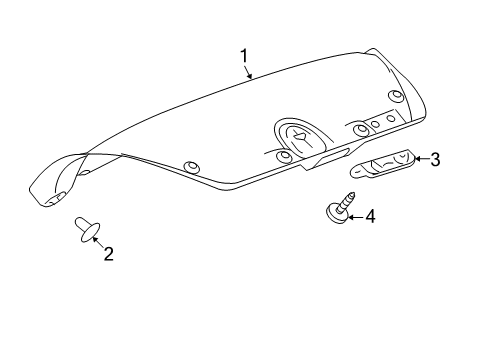 2014 Chevy Malibu Interior Trim - Trunk Lid Diagram