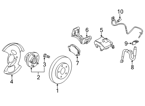 2010 GMC Terrain Anti-Lock Brakes Diagram