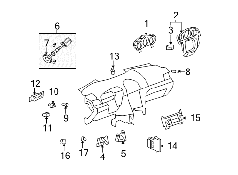 2009 Saturn Aura A/C & Heater Control Units Diagram