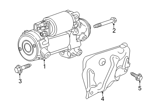 2016 Cadillac CTS Starter Diagram