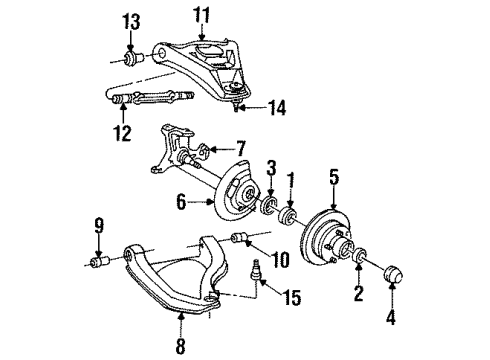 1993 Cadillac Fleetwood Front Brakes Diagram