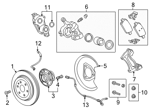 2018 Cadillac XT5 Anti-Lock Brakes Diagram