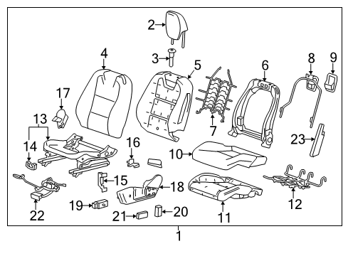 2012 Chevy Camaro Power Seats Diagram 2 - Thumbnail